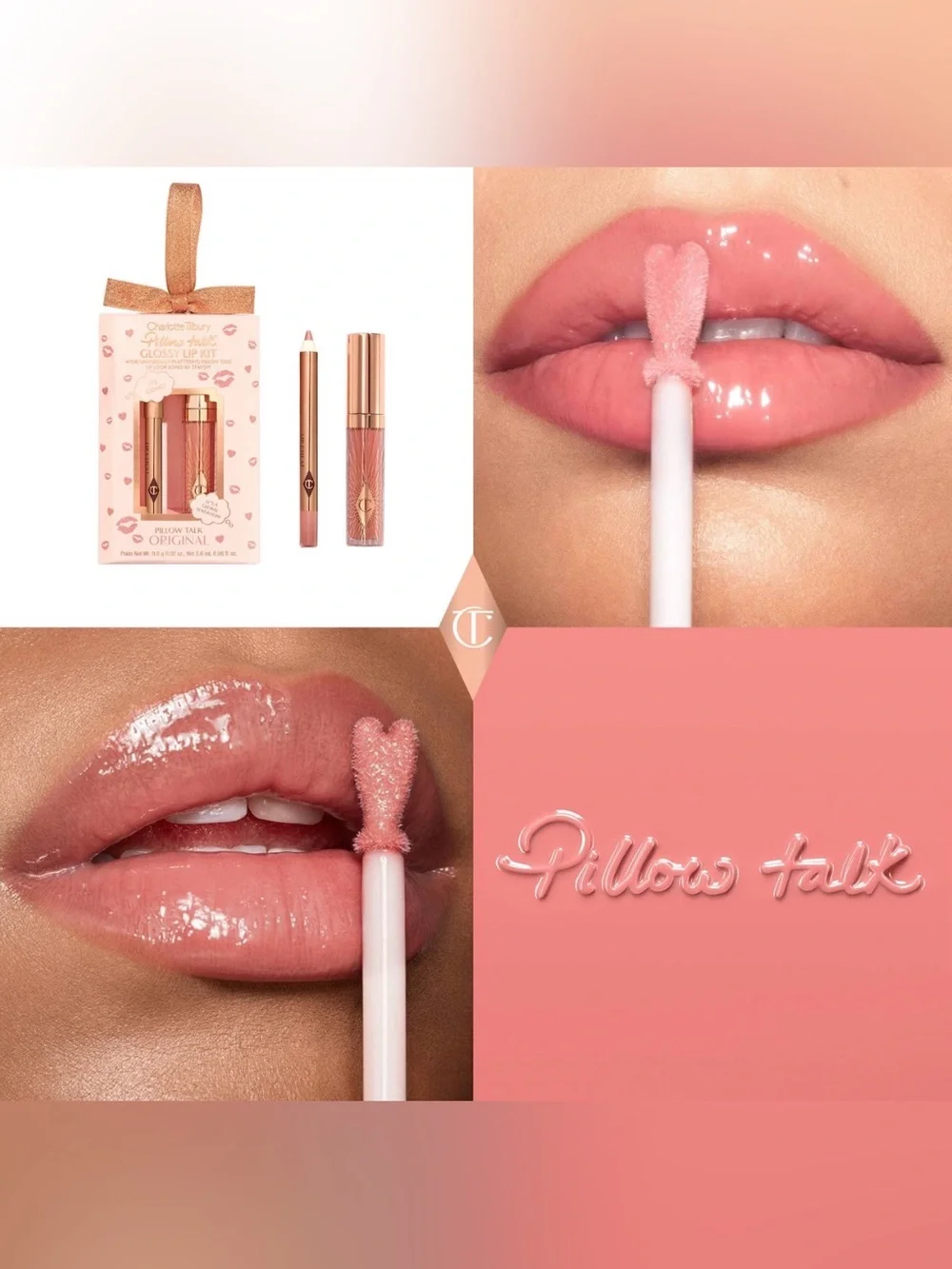 🌸 CHARLOTTE TILBURY Mini Pillow Talk Glossy Lip Duos - ORIGINAL